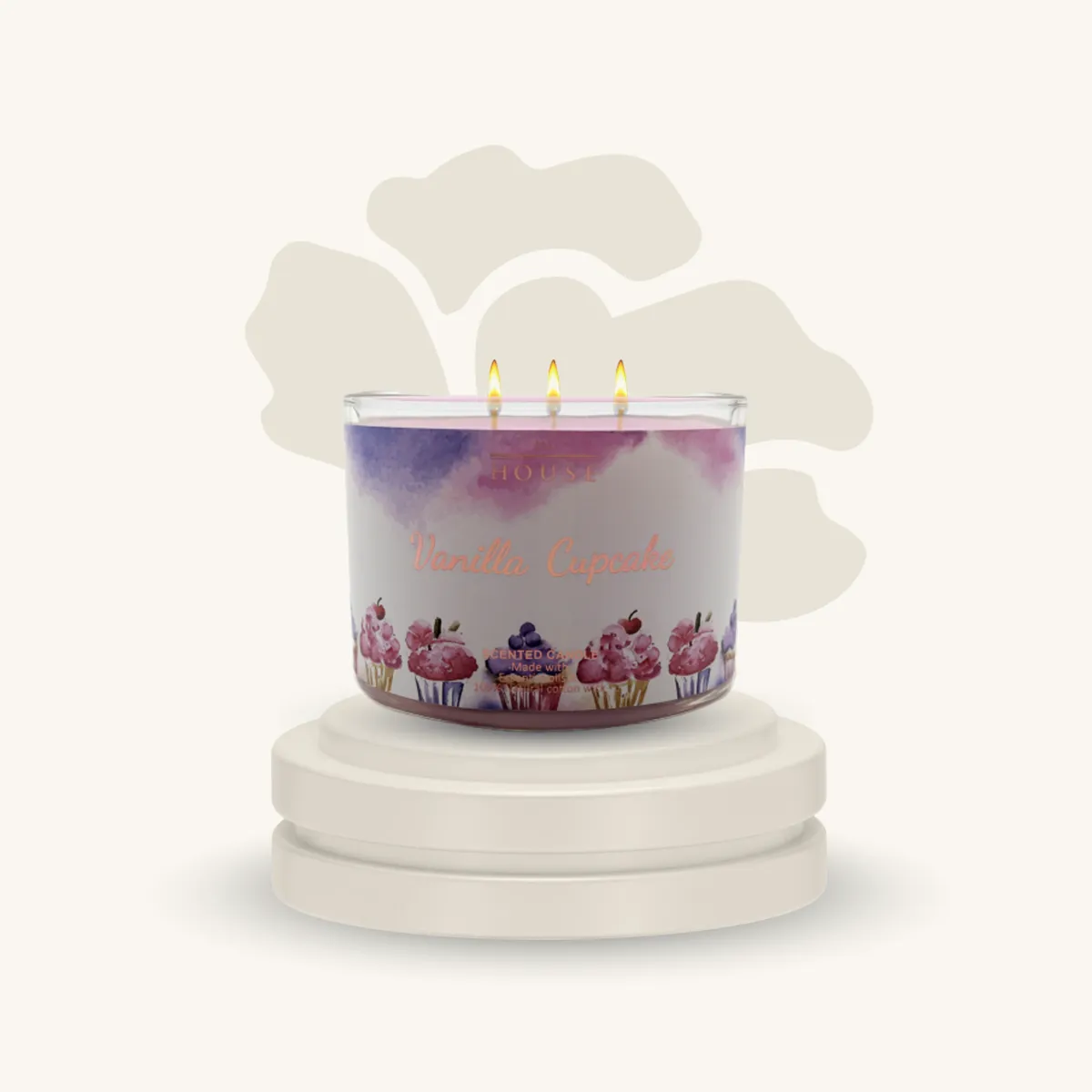 شمعة معطرة فانيلا الكب كيك 320جم